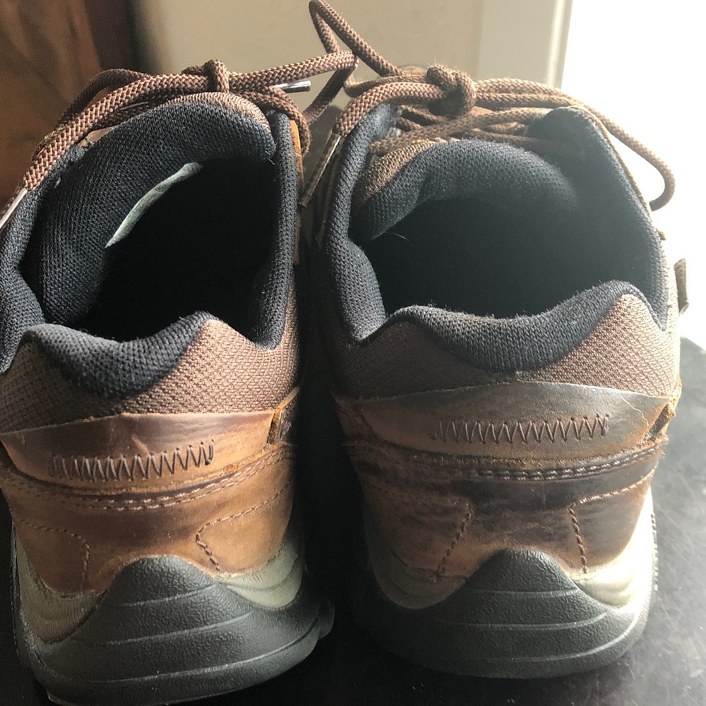 Merrell brown water resistant brown leather shoes size 7.5 - Picture 2 of 6